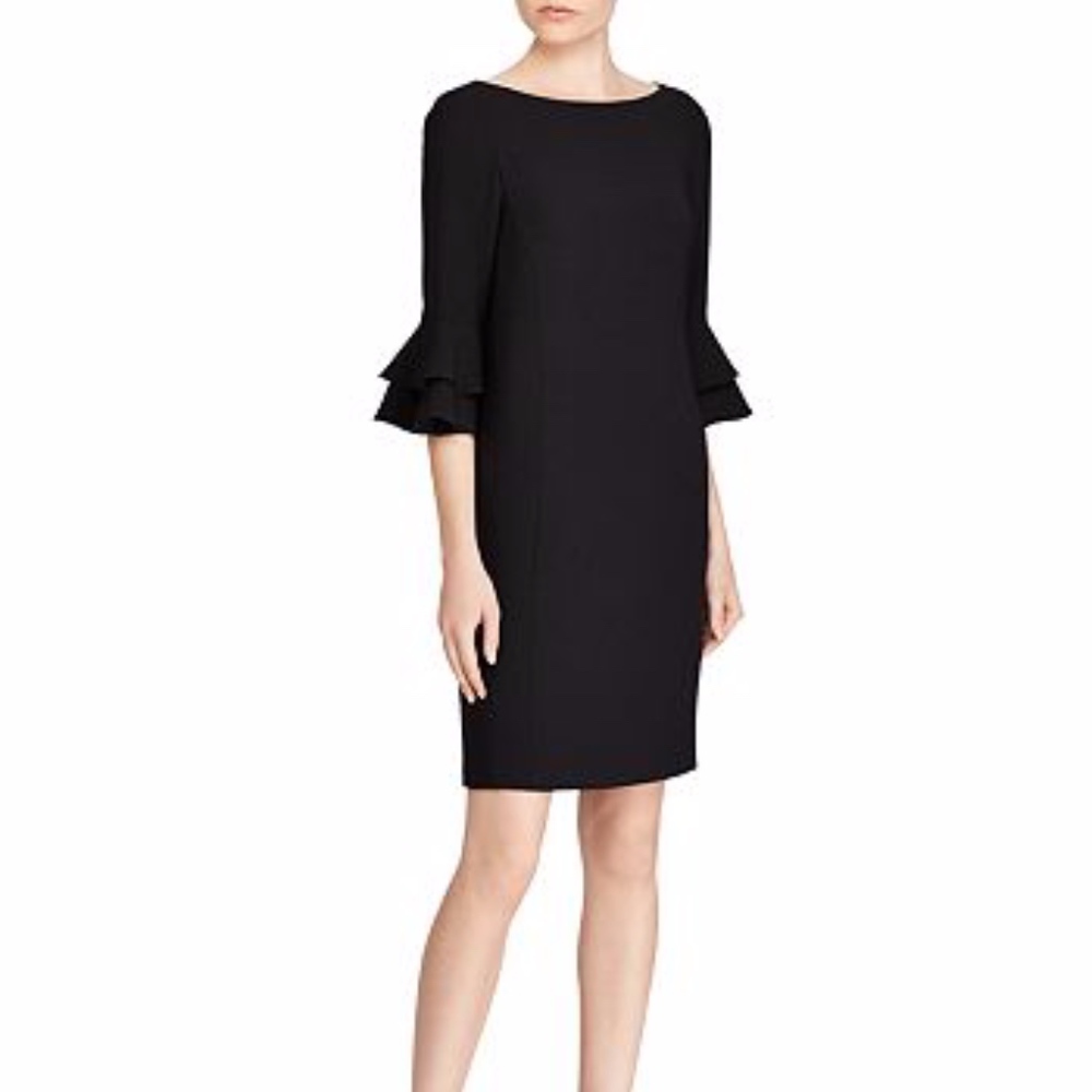 Lauren Ralph Lauren Tiered Ruffle Sleeve Dress